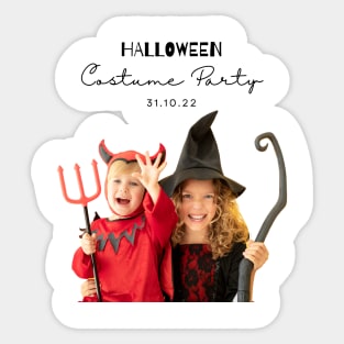 halloween costume party Sticker